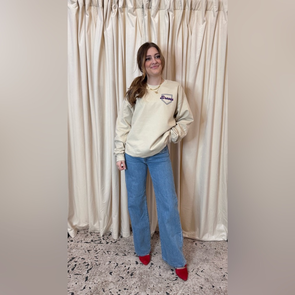 Beige crewneck Morgan Wallen 98’ MW NEW sweatshirt - Picture 7 of 7